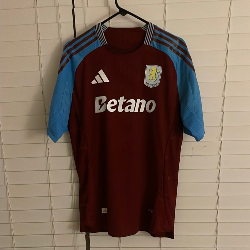 Maroon and Blue Adidas Soccer Jersey